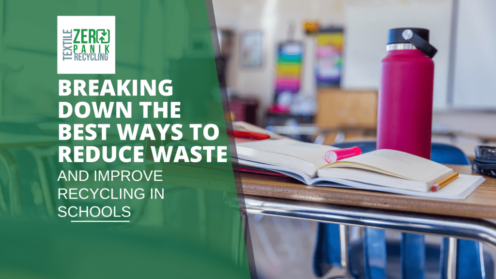 Why is reducing waste and recycling important in schools?
