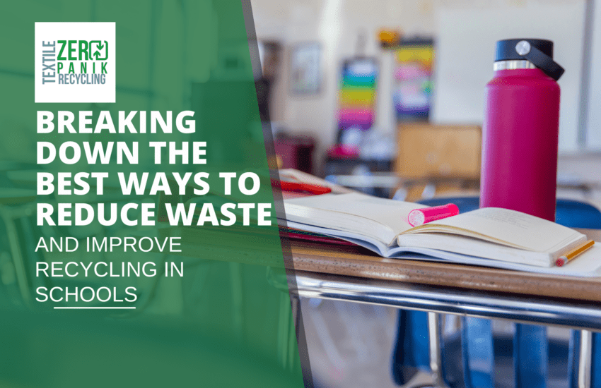 Why is reducing waste and recycling important in schools?