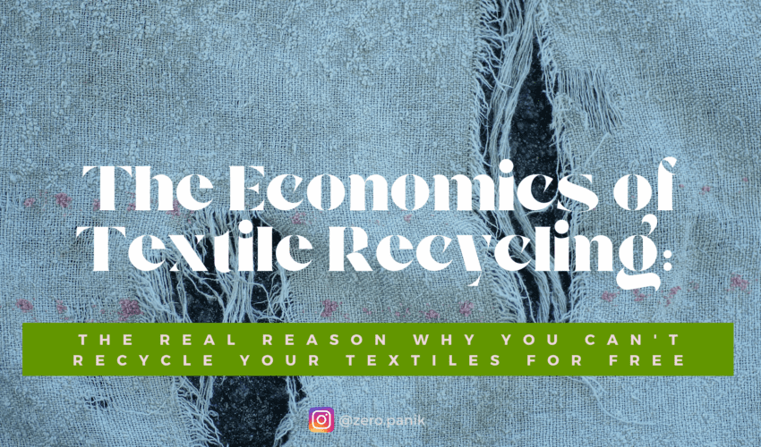 The economic of textile recycling: torn fabric