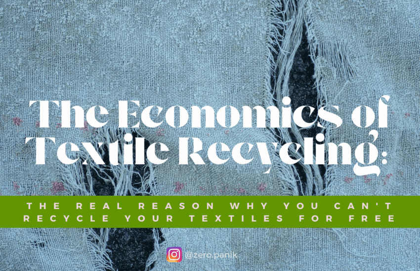 The economic of textile recycling: torn fabric